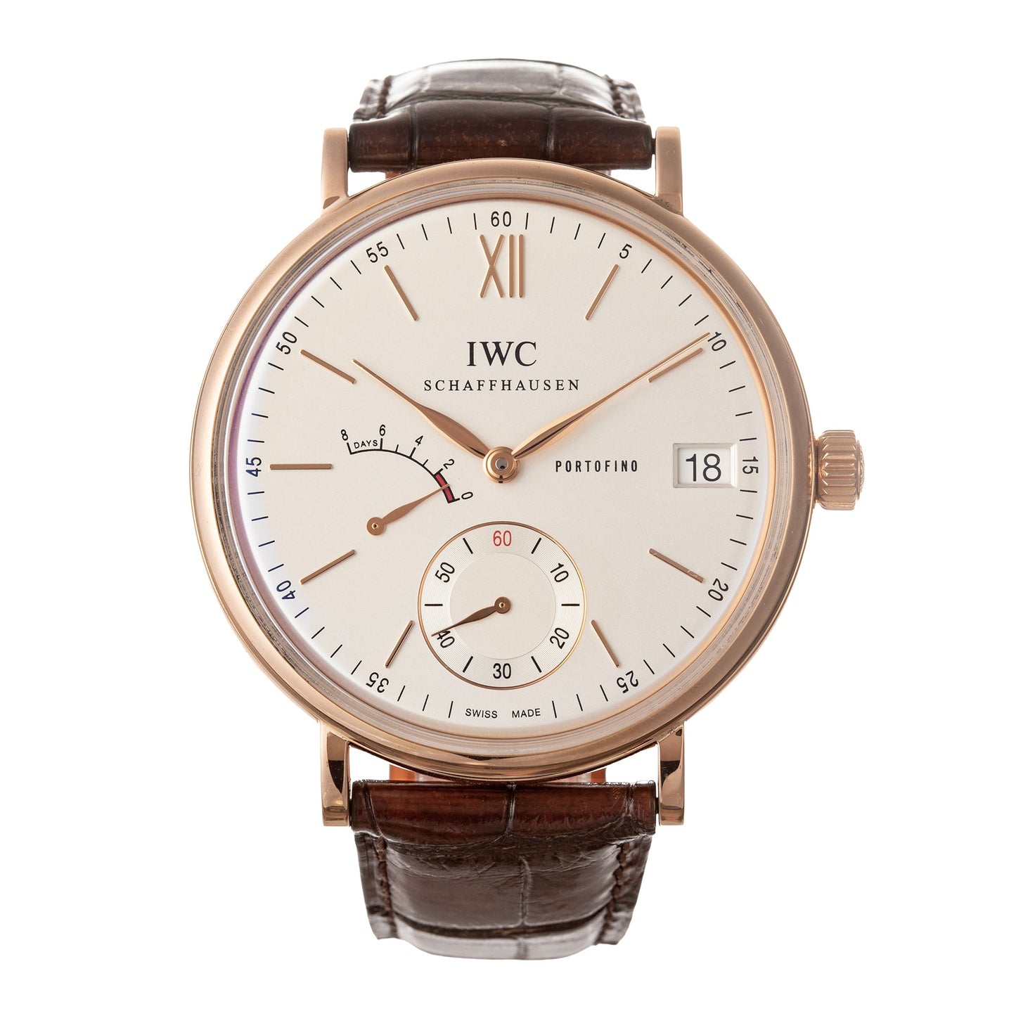IWC Schaffhausen - Pre-Owned Portofino Hand-Wound Eight Days (IW510107)