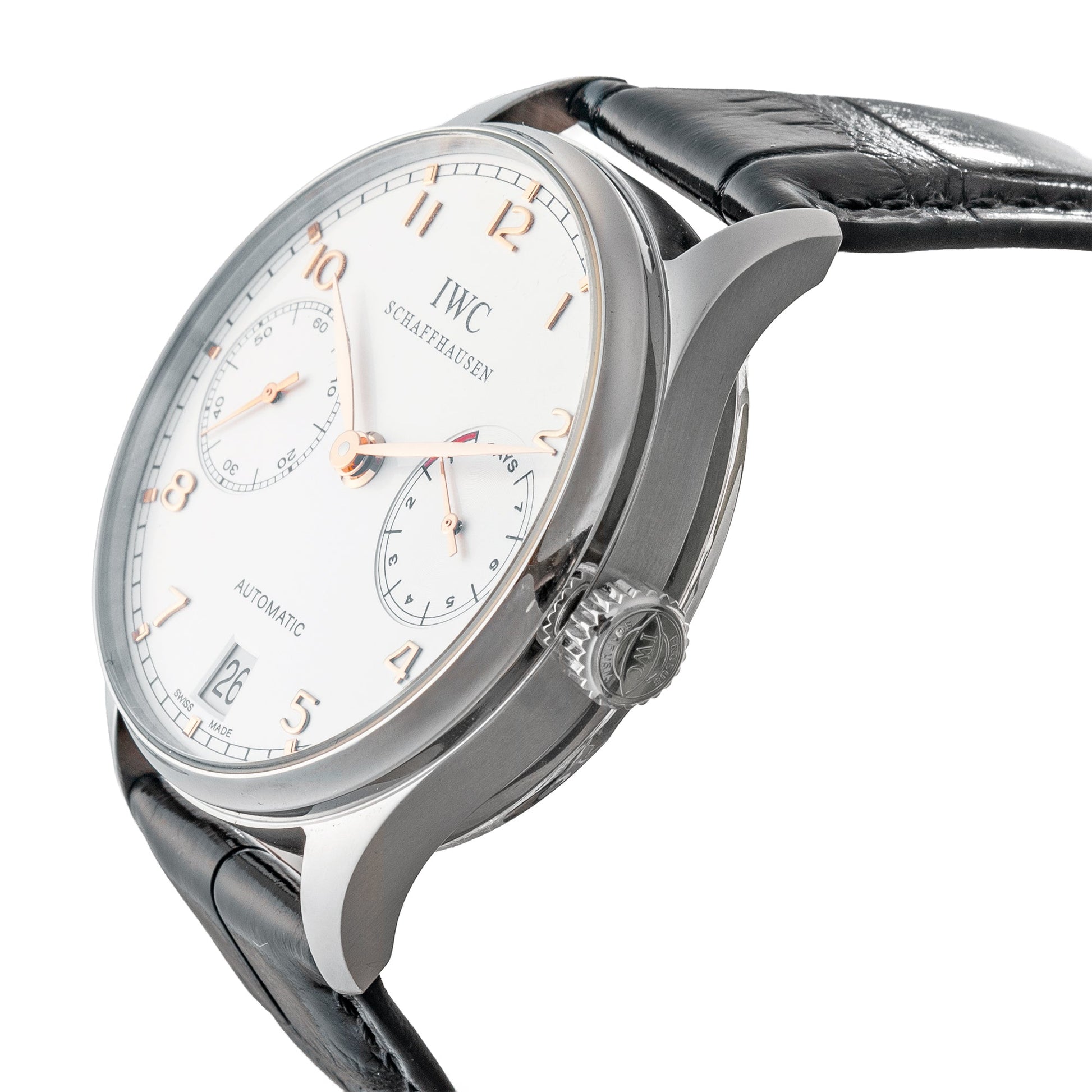 IWC Schaffhausen - Pre-Owned Portugieser Automatic 42 Silver Dial Steel (IW500114)