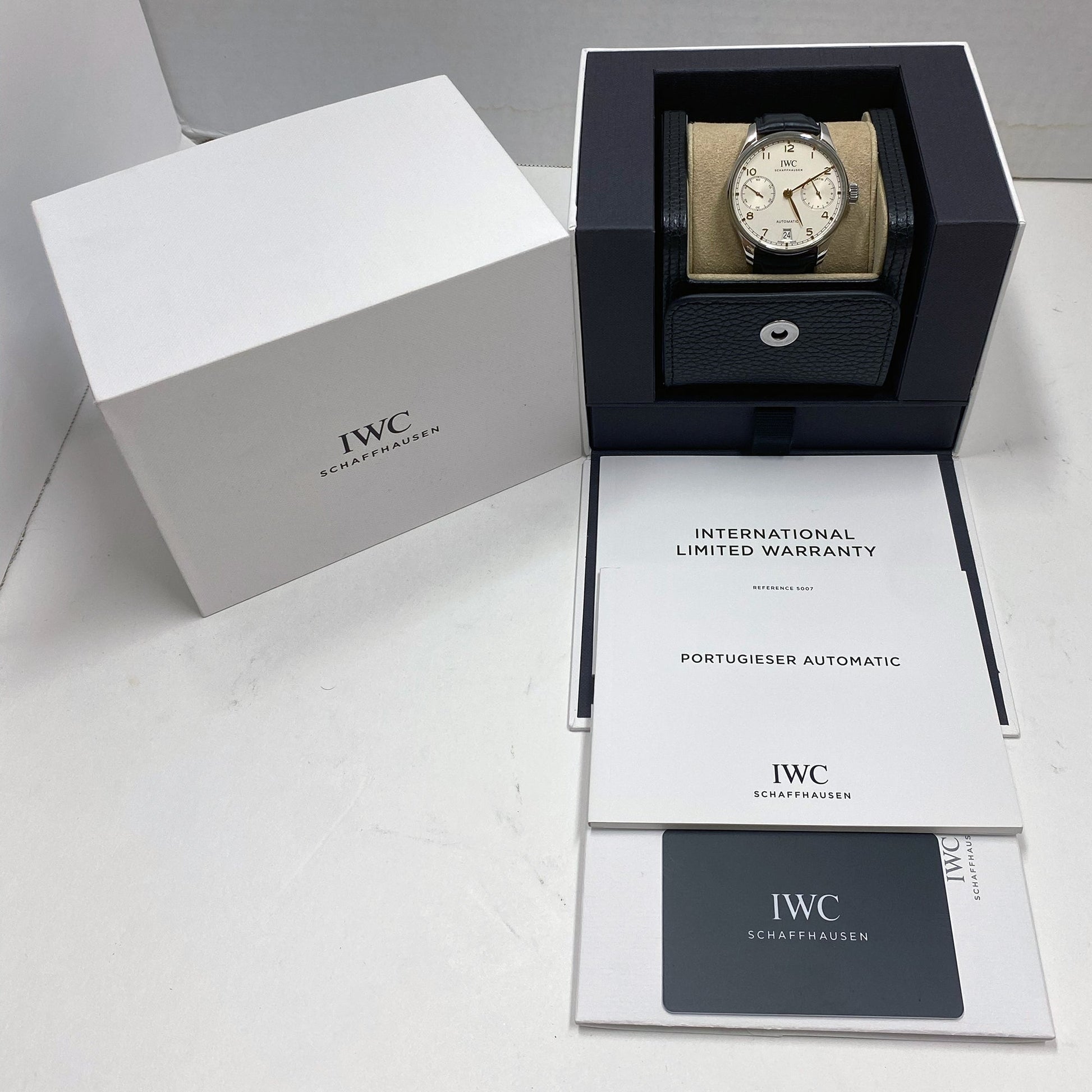 IWC Schaffhausen - Pre - Owned Portugieser Automatic 42 Steel (IW500704)