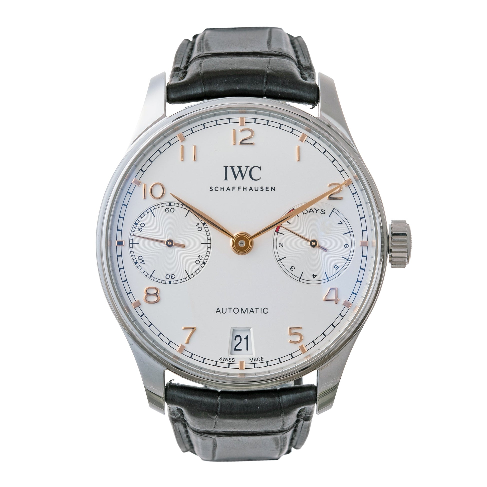 IWC Schaffhausen - Pre - Owned Portugieser Automatic 42 Steel (IW500704)