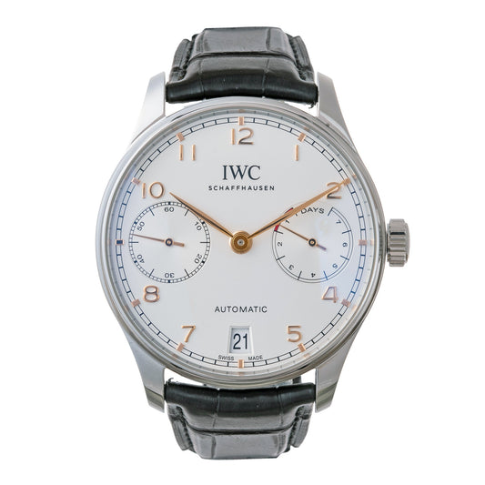 IWC Schaffhausen - Pre - Owned Portugieser Automatic 42 Steel (IW500704)