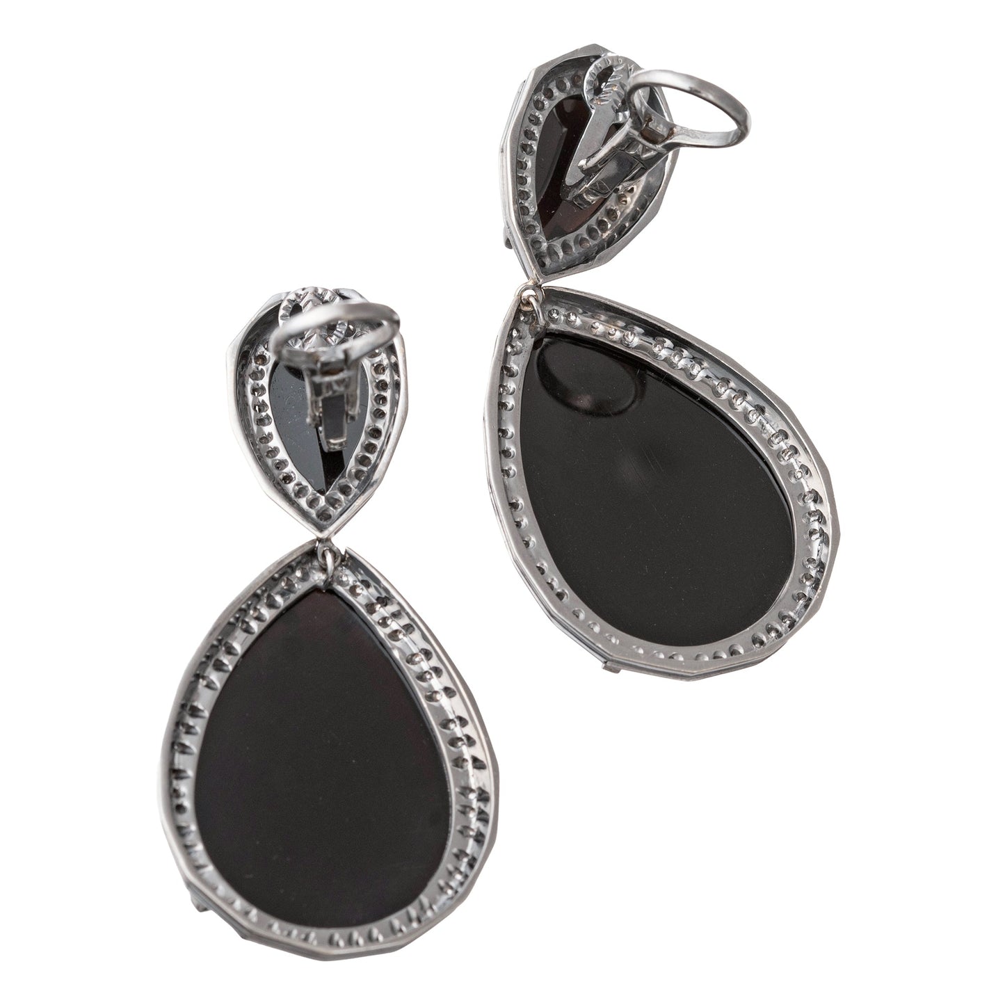 Jack Vartanian - Black Onyx Diamond Drop Earrings