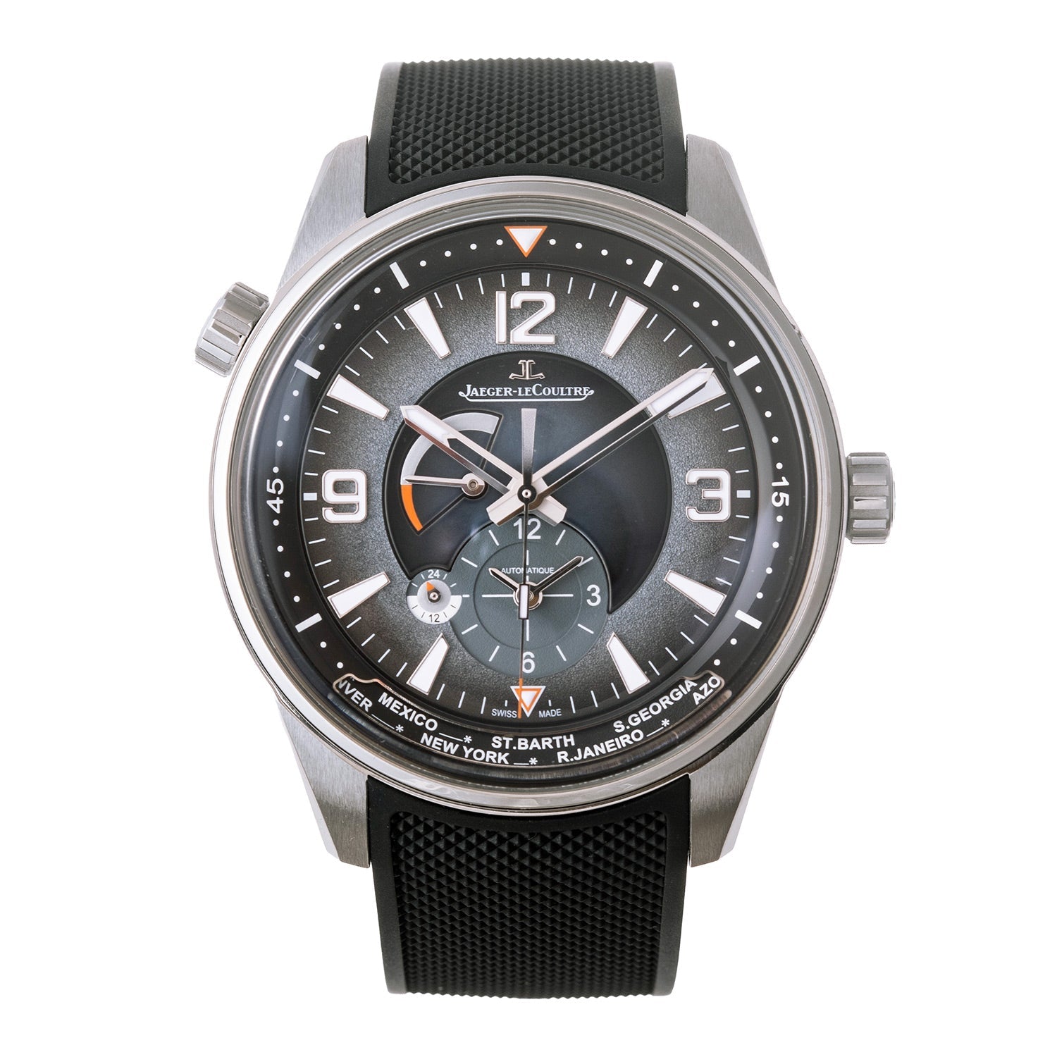 Jaeger-LeCoultre - Pre-Owned Polaris Geographic Ocean Gray Dial Steel (Q9078640)