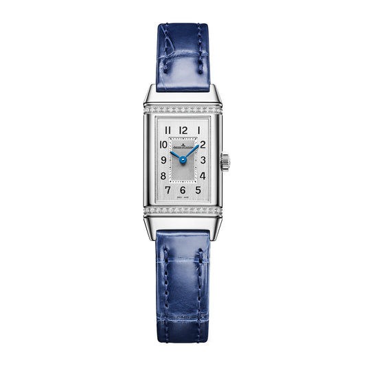 Jaeger-LeCoultre - Reverso Classic Monoface Diamond Bezel Steel Watch (Q3878560)