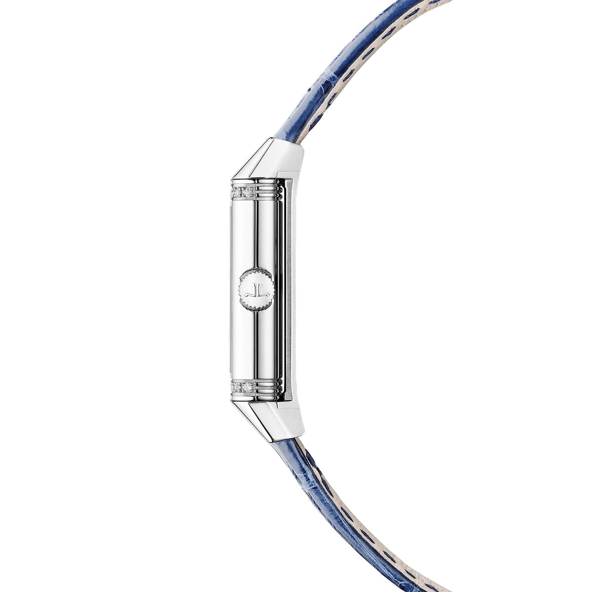 Jaeger-LeCoultre - Reverso Classic Monoface Diamond Bezel Steel Watch (Q3878560)