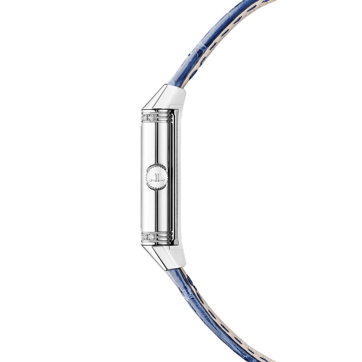 Reverso Classic Monoface Diamond Bezel Steel Watch (Q3878560)