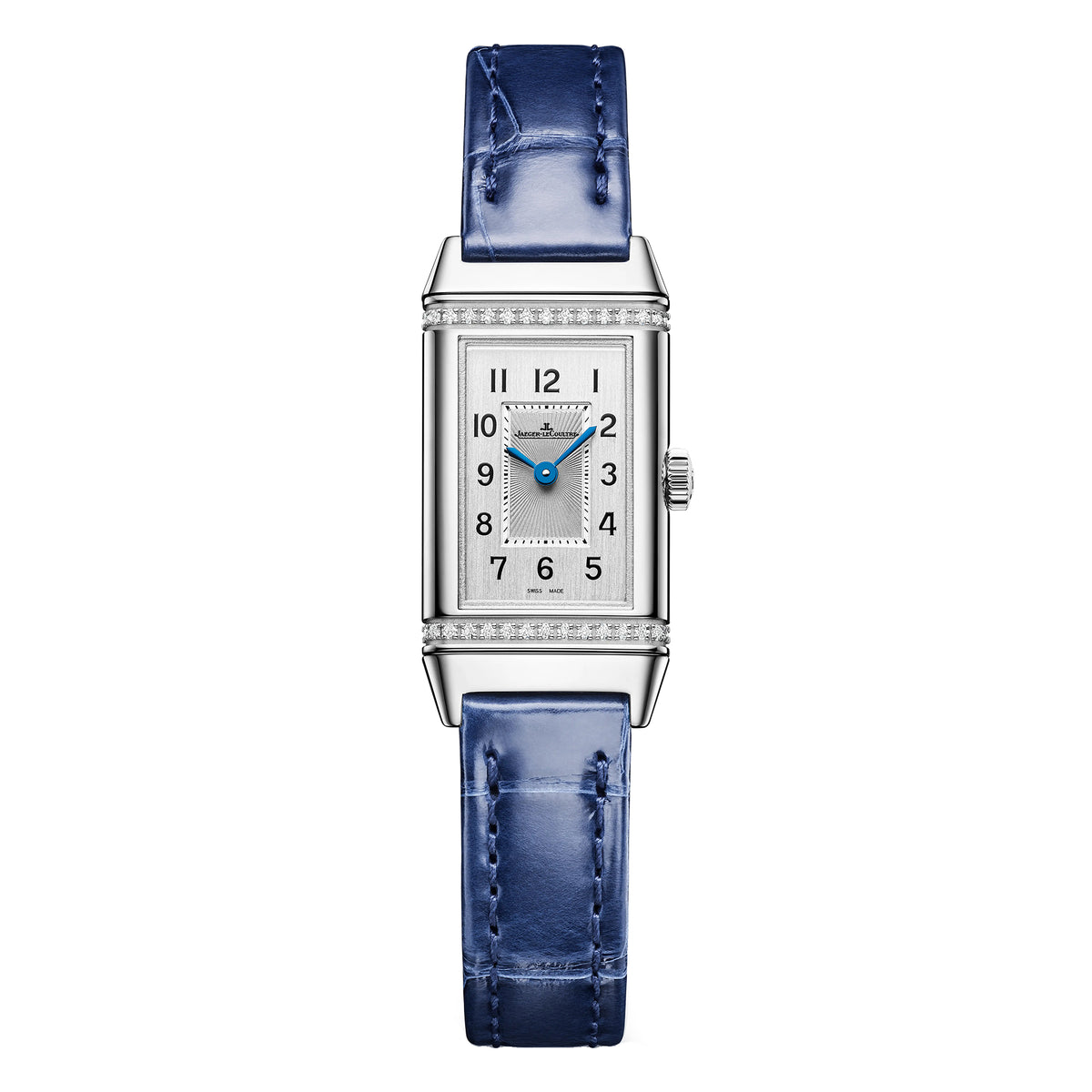 Reverso Classic Monoface Diamond Bezel Steel Watch (Q3878560)