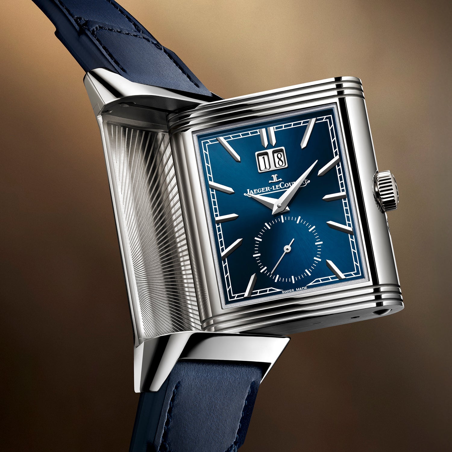 Jaeger-LeCoultre Reverso Tribute Geographic Steel Watch Q714845J