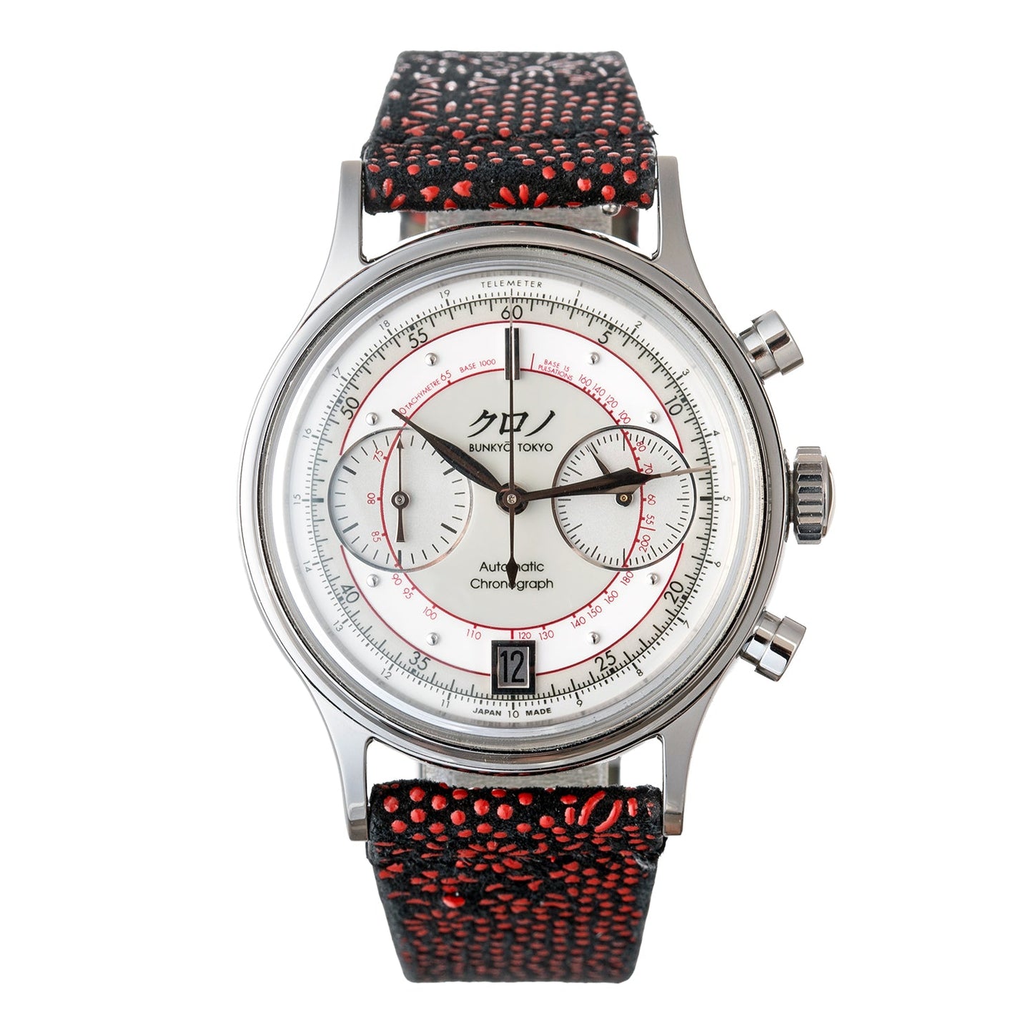 Kurono - Tokyo Chronograph 2 Shiro 38mm Steel Watch