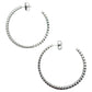 Kwiat - 6.49ct 18k White Gold Round Brilliant Diamond Hoop Earrings
