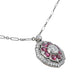 Kwiat - Diamond Ruby Floral Pendant Necklace
