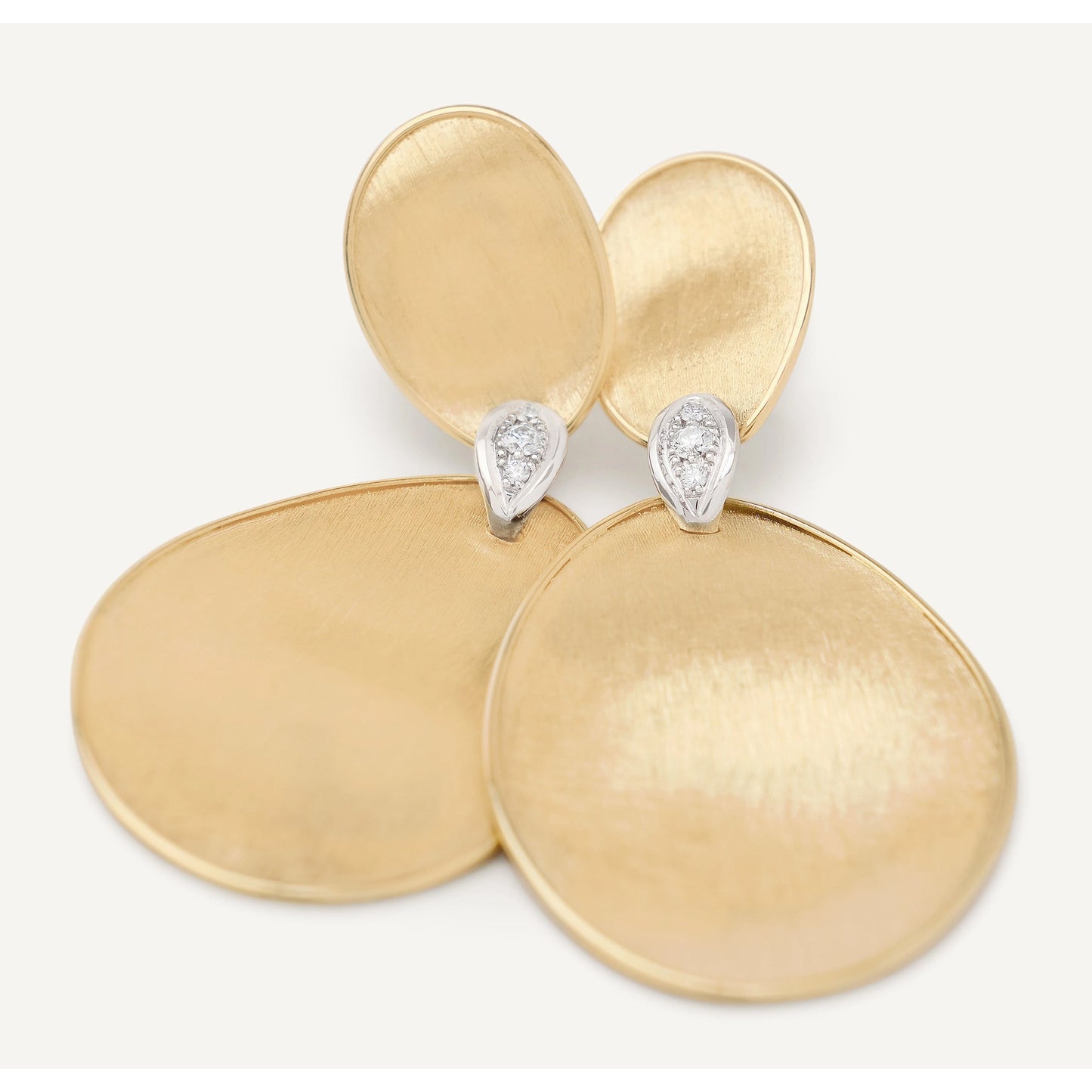 Marco Bicego - 18k Yellow Gold Diamond Lunaria Drop Earrings