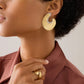 Marco Bicego - 18k Yellow Gold Diamond Lunaria Petal Statement Earrings