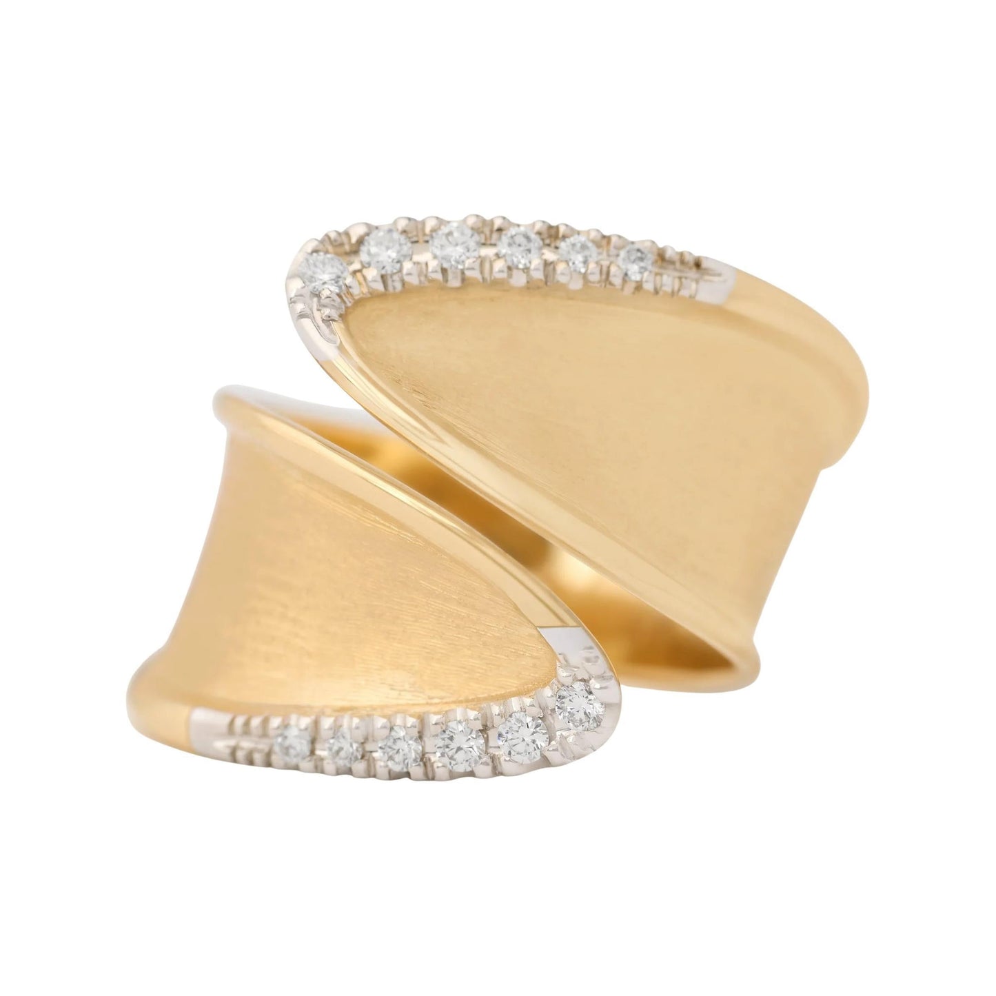 Marco Bicego - 18k Yellow Gold Diamond Lunaria Wrap Ring