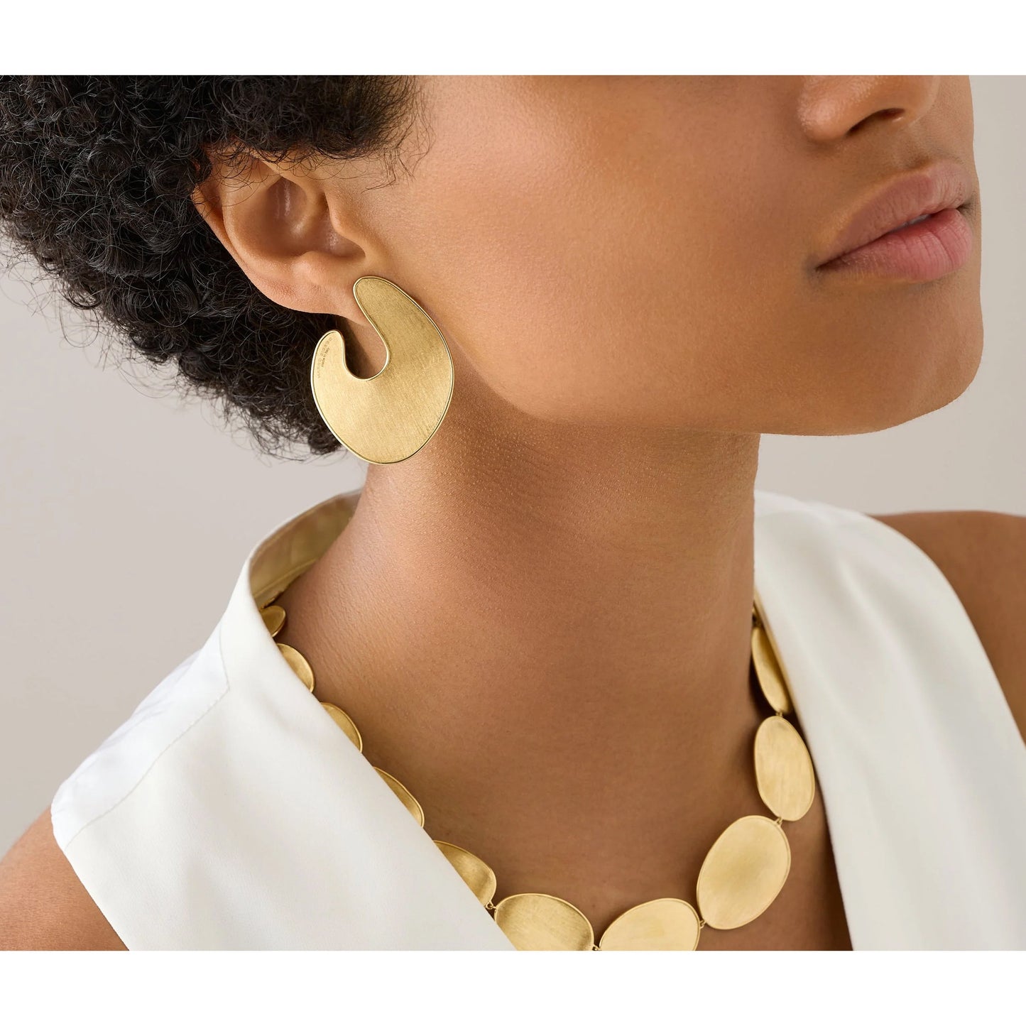 Marco Bicego - 18k Yellow Gold Lunaria Petal Statement Earrings