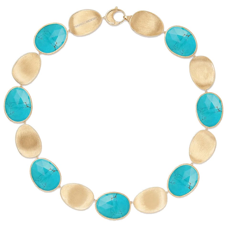 Marco Bicego - 18k Yellow Gold Turquoise Lunaria Necklace