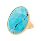 Marco Bicego - 18k Yellow Gold Turquoise Lunaria Ring