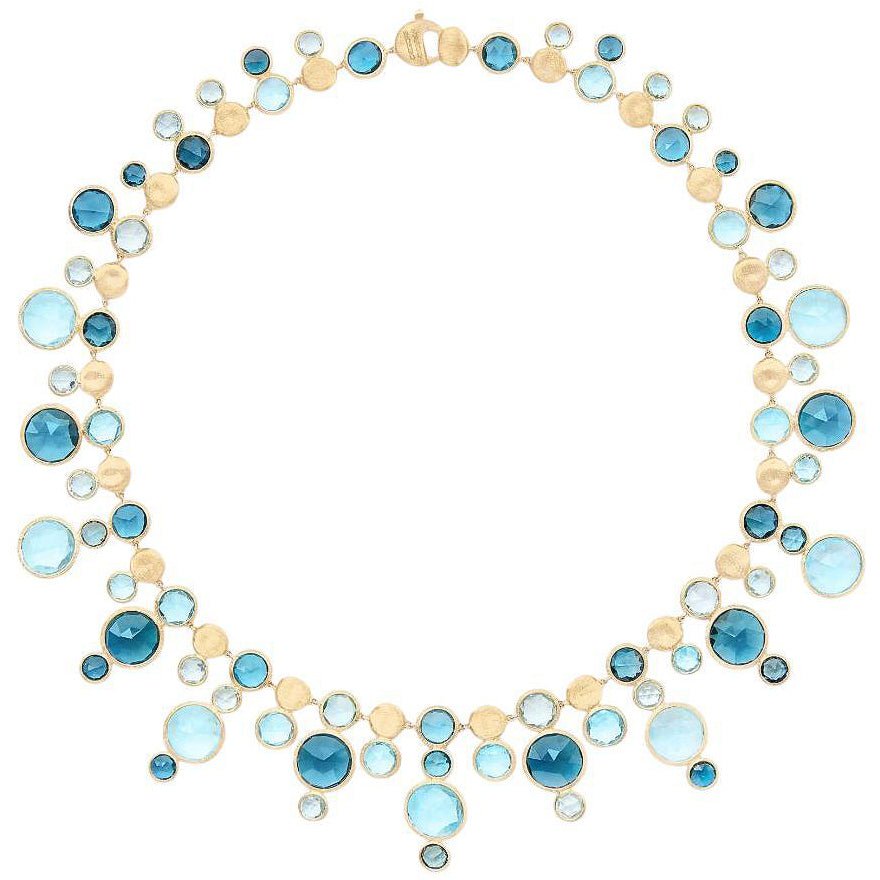 Marco Bicego - Multicolored Blue Topaz Jaipur Fringe Necklace