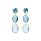 Marco Bicego - Multicolored Blue Topaz Lunaria 3 - Drop Earrings