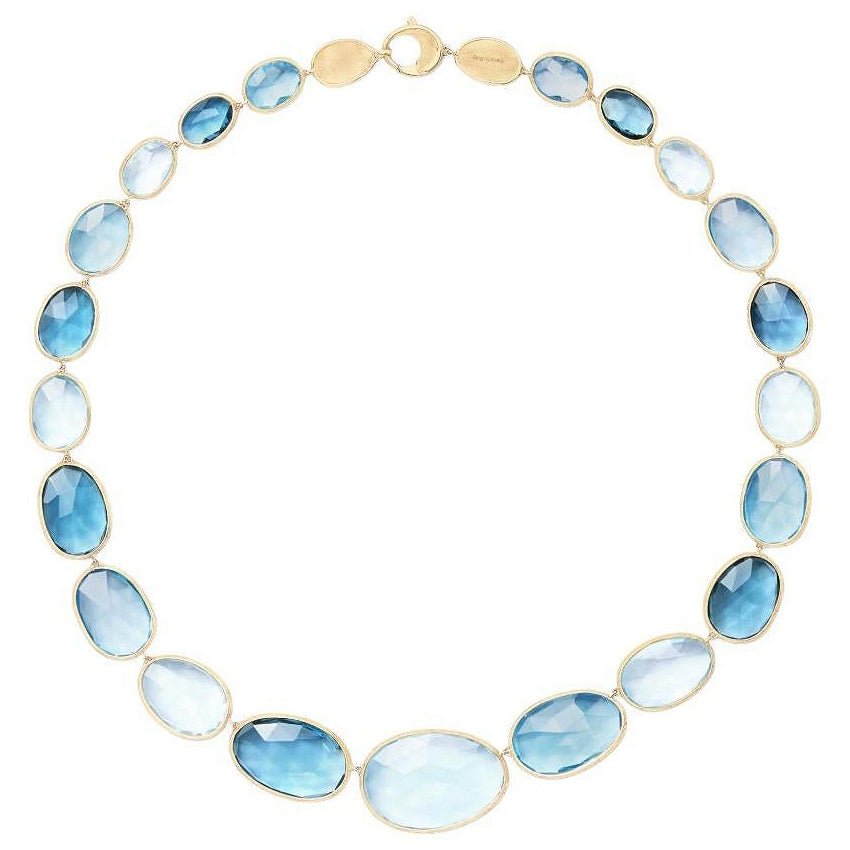 Marco Bicego - Multicolored Blue Topaz Lunaria Necklace