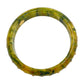 Mark Davis - Estate Green & Yellow Mottled Bakelite Gemstone Bangle