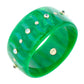 Mark Davis - Green Bakelite Gemstone "Bliss" Bangle
