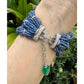 Michele della Valle - Multi - Strand Sapphire Bead Diamond Emerald Bracelet