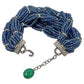Michele della Valle - Multi - Strand Sapphire Bead Diamond Emerald Bracelet