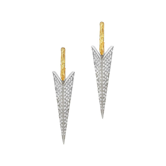 Mimi So - 18k Gold Diamond Stinger Drop Earrings