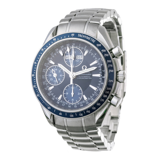 Omega - Speedmaster Day-Date 40 Blue Dial Steel Watch (3222.80.00)