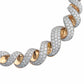 Oscar Heyman - Platinum 18k Yellow Gold Diamond Twist Necklace