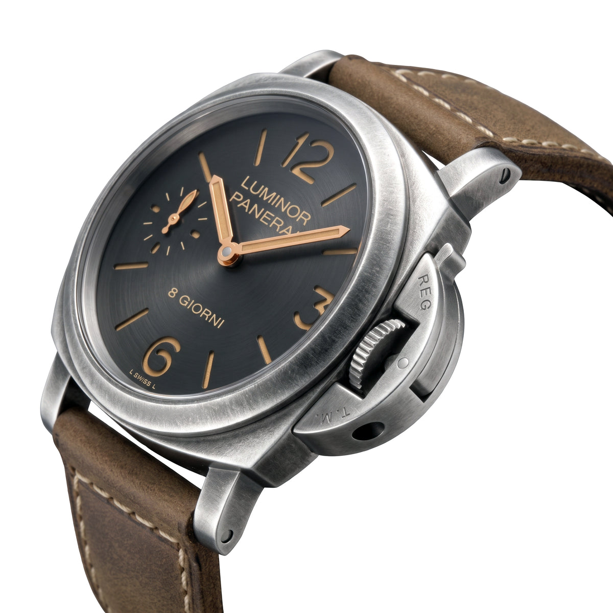 Pre-Owned Luminor 8 Giorni 44mm Gray Dial (PAM01733)