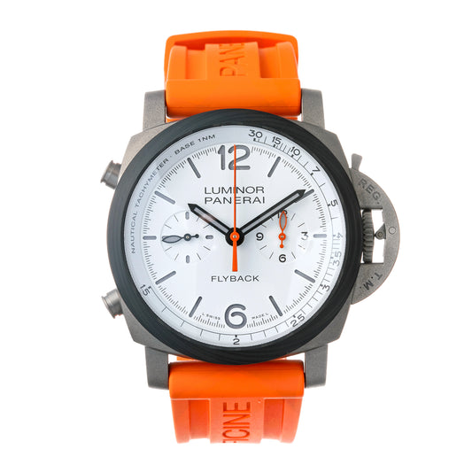 Pre-Owned Luminor Chrono Flyback Zebra (PAM01297)