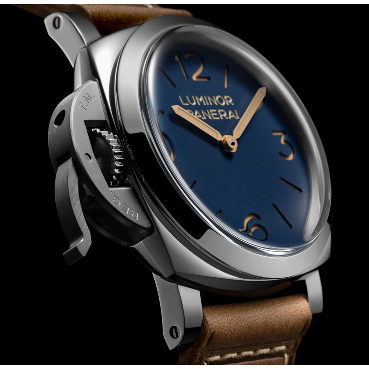 Panerai - Luminor Destro 44mm Blue Dial Steel Watch (PAM01732)