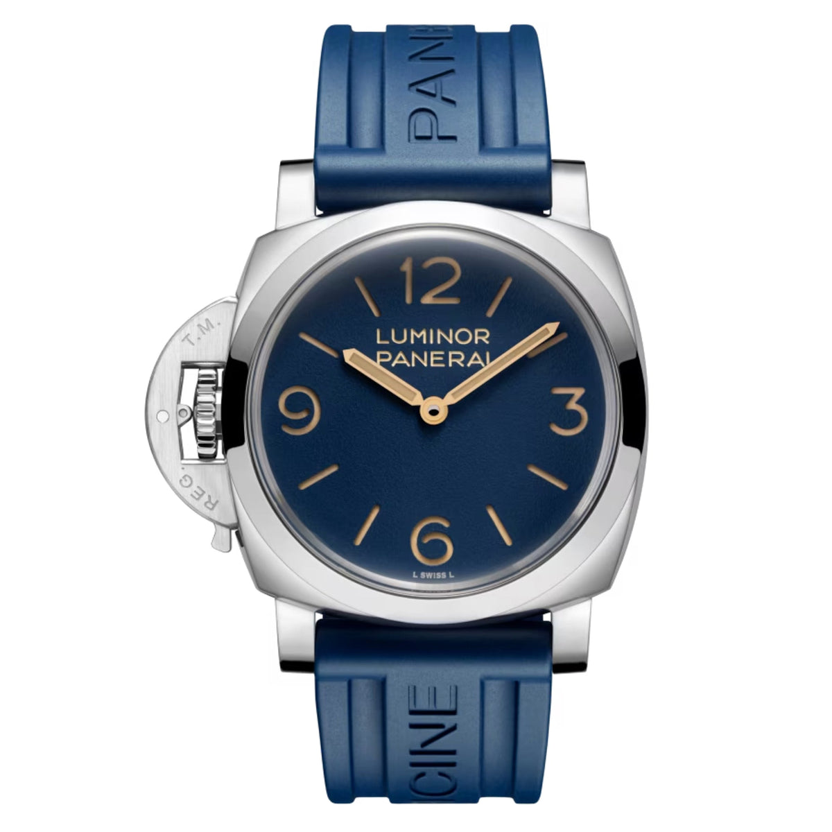 Panerai - Luminor Destro 44mm Blue Dial Steel Watch (PAM01732)