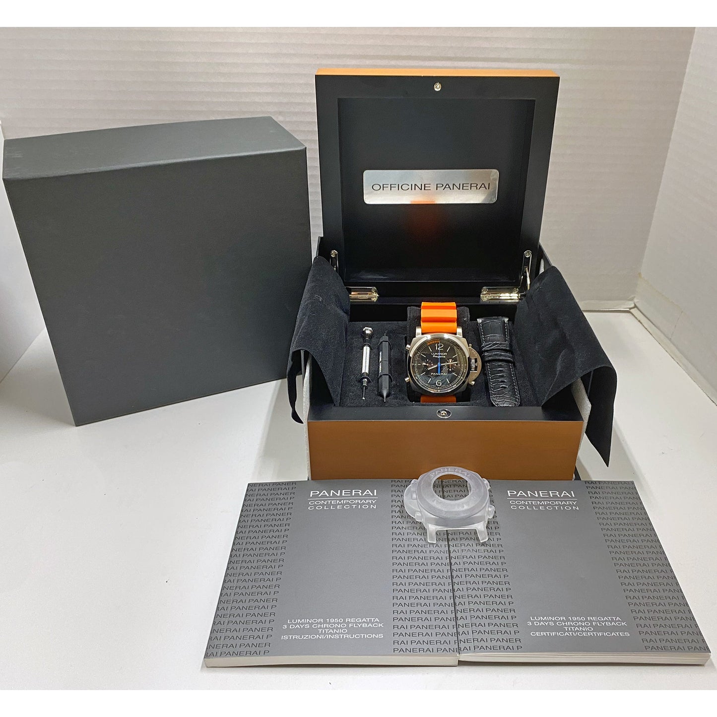 Panerai - Pre-Owned Luminor 1950 Regatta Chrono Titanium (PAM00526)