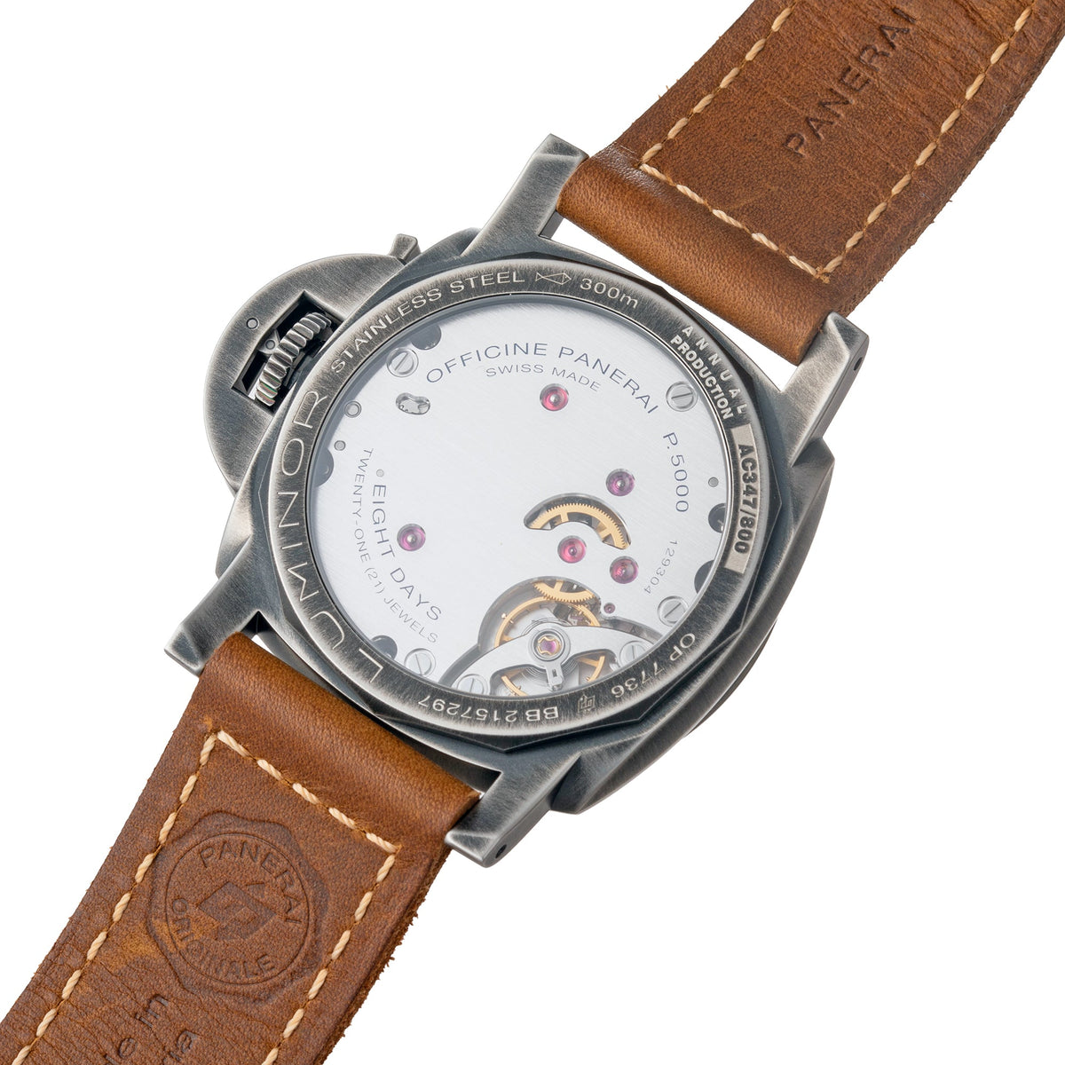Panerai - Pre-Owned Luminor 8 Giorni 44mm Gray Dial (PAM01733)