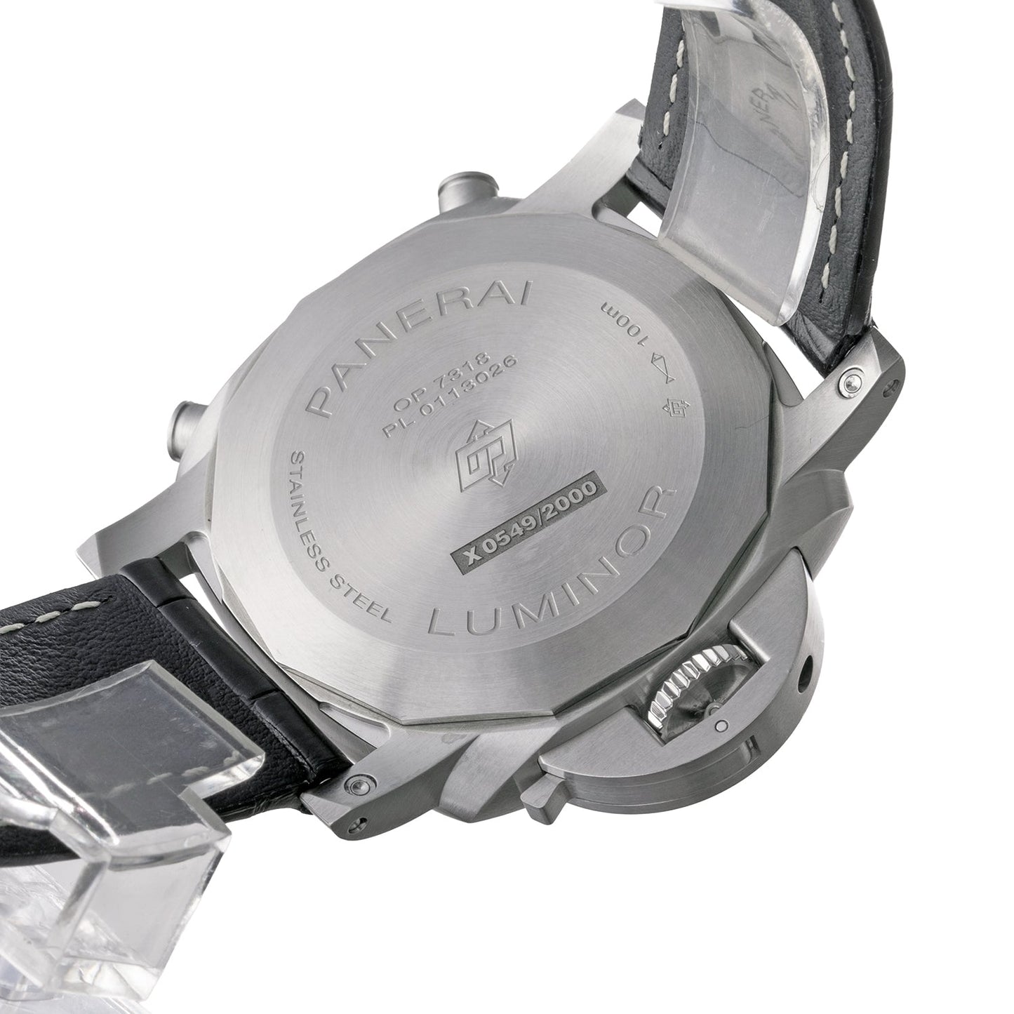 Panerai - Pre - Owned Luminor Chronograph 44mm Black Dial (PAM01109)