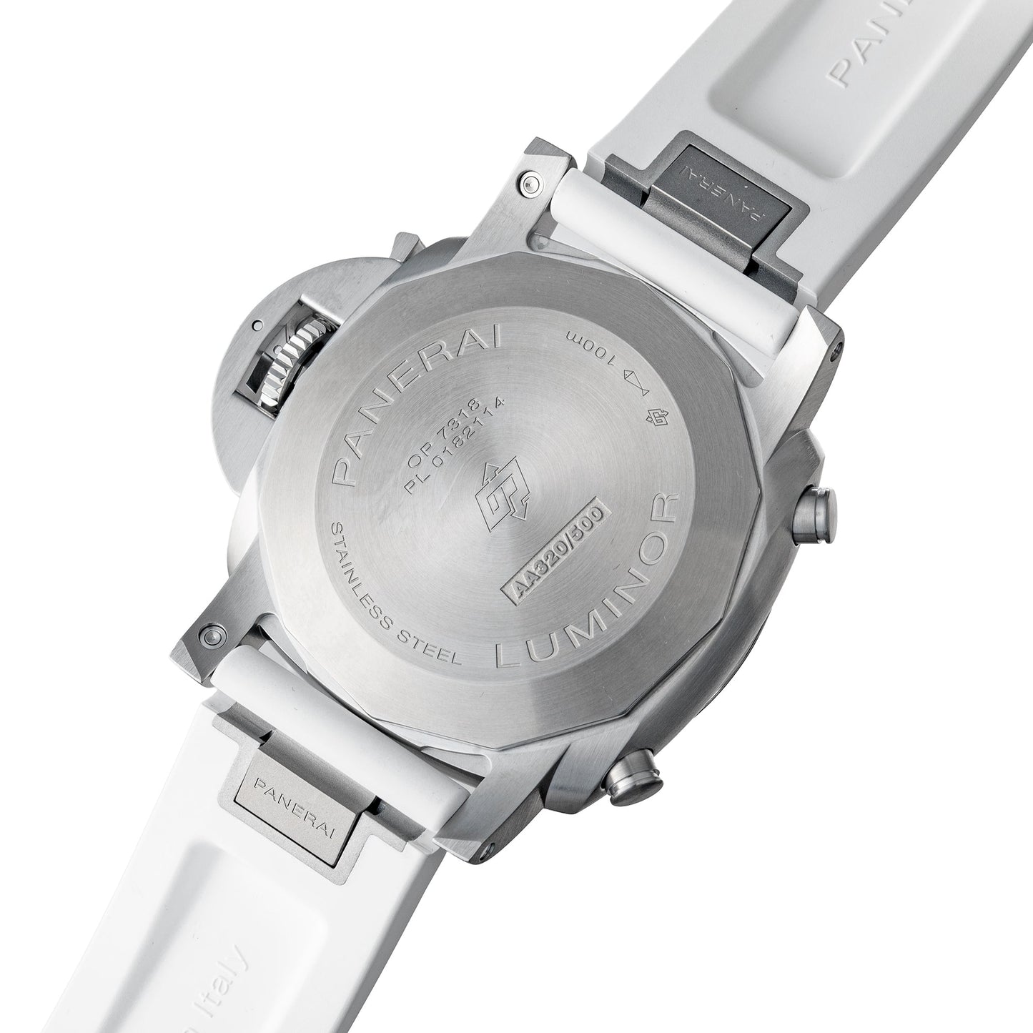 Panerai - Pre - Owned Luminor Chronograph 44mm White Dial (PAM01218)