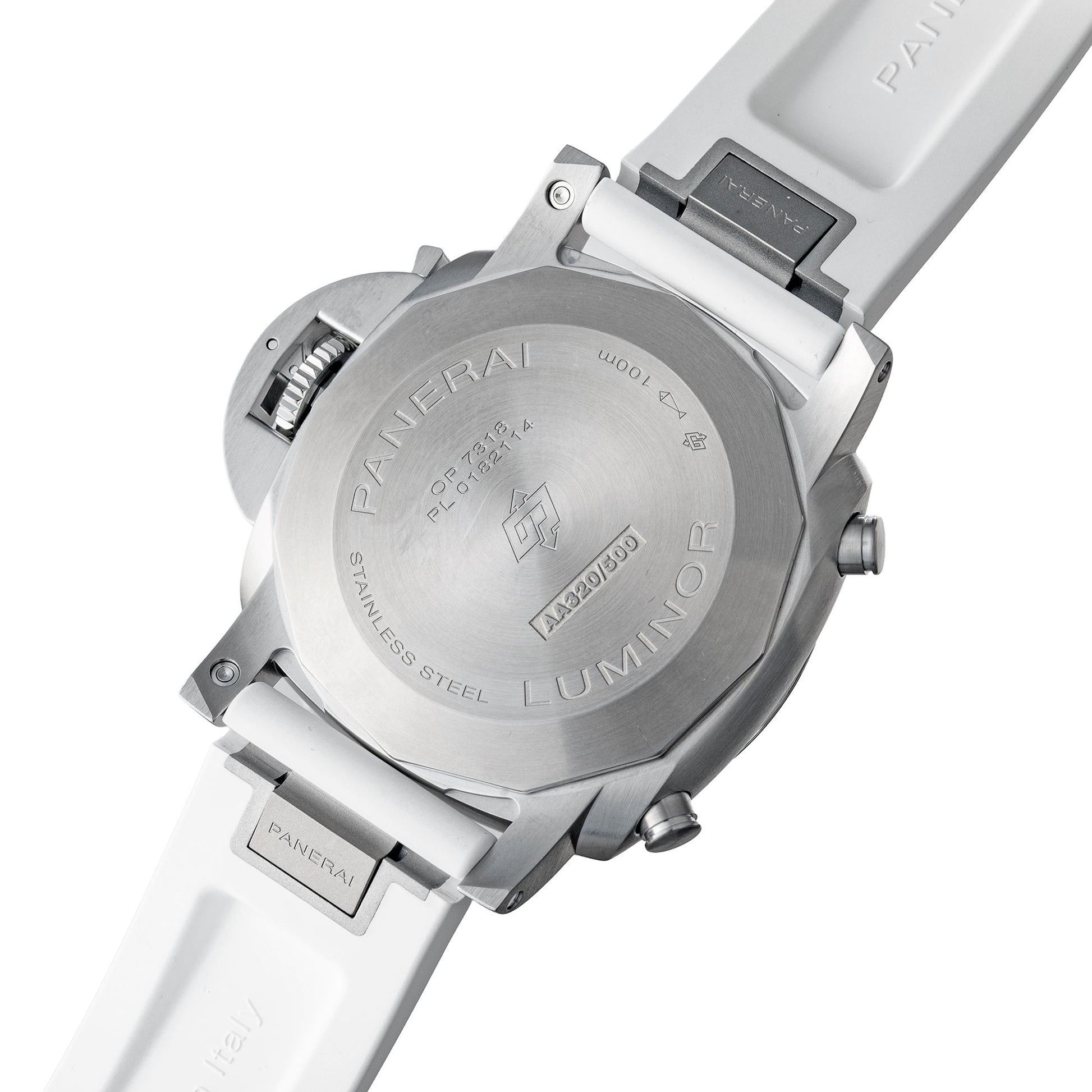 Panerai - Pre - Owned Luminor Chronograph 44mm White Dial (PAM01218)