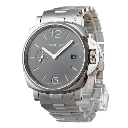 Panerai - Pre-Owned Luminor Due 42mm Gray Dial Watch (PAM01387)