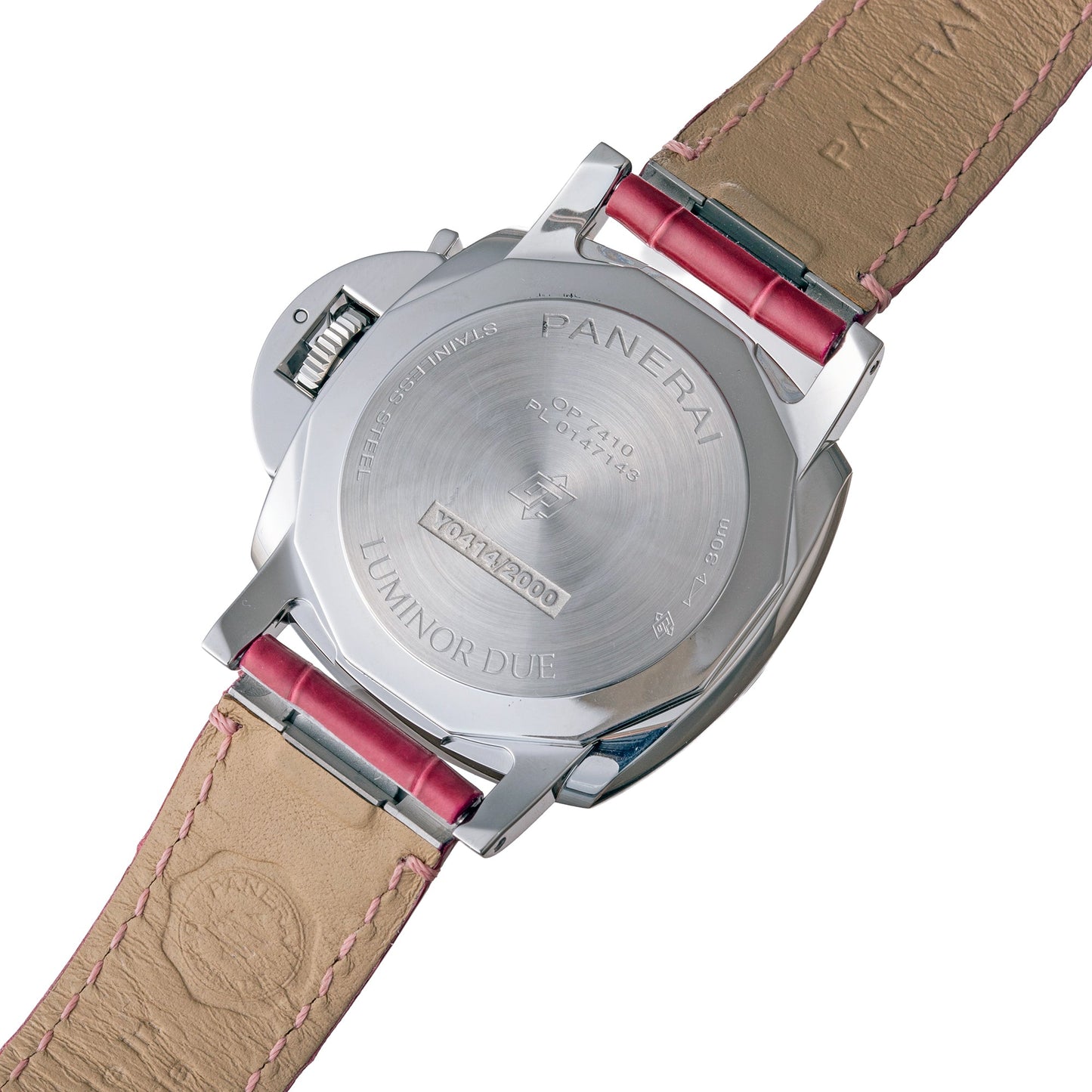 Panerai - Pre - Owned Luminor Due Luna 38mm White Dial Steel (PAM01180)