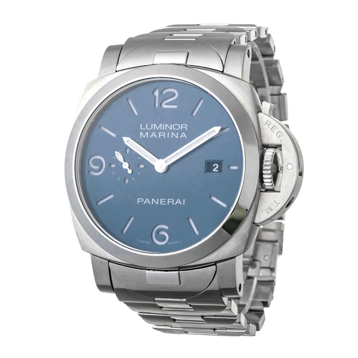 Panerai - Pre-Owned Luminor Marina 44mm Blue Dial (PAM03323)