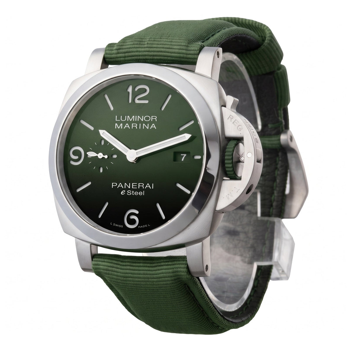 Panerai - Pre-Owned Luminor Marina Verde Smeraldo 44mm Watch (PAM01356)