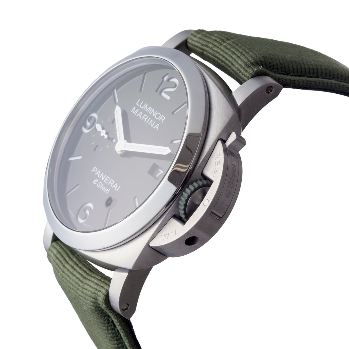 Panerai - Pre-Owned Luminor Marina Verde Smeraldo 44mm Watch (PAM01356)
