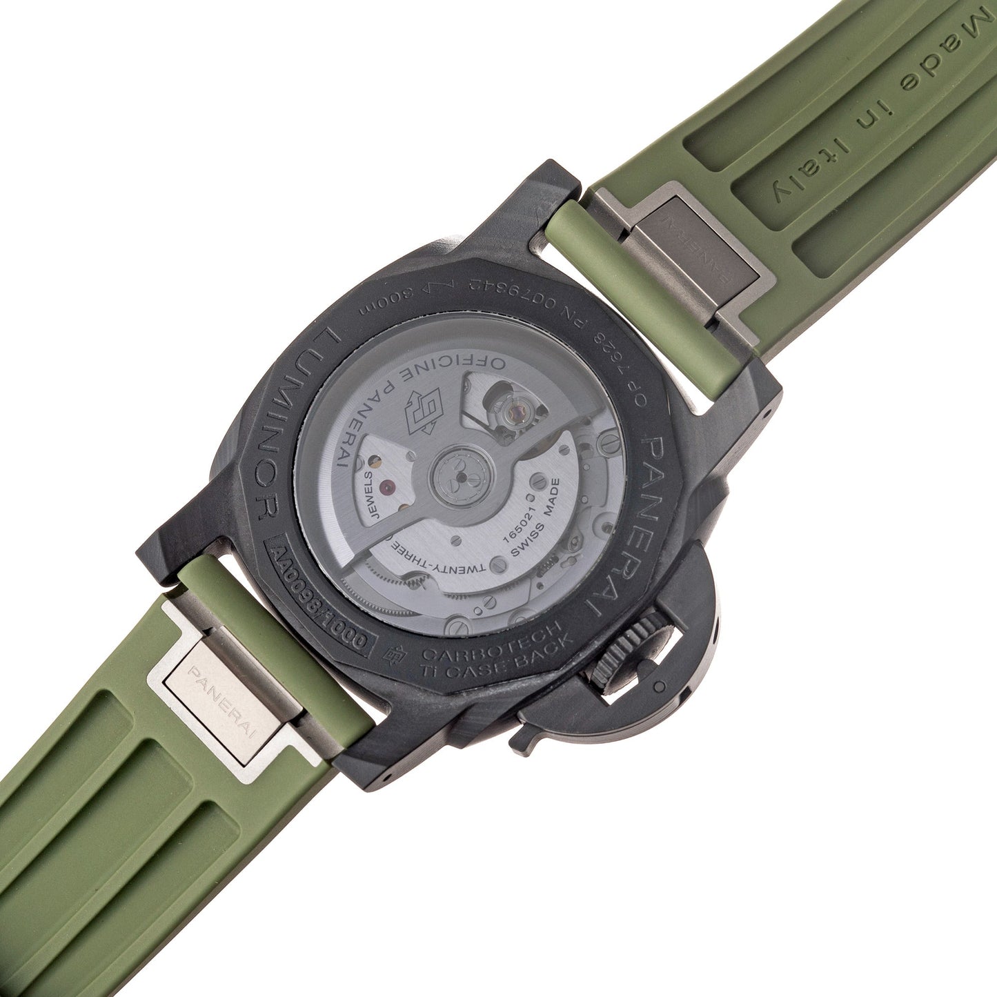 Panerai - Pre-Owned Luminor Quaranta 40mm Green Dial Carbotech (PAM01526)