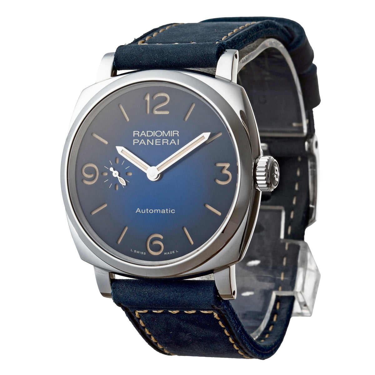 Panerai - Pre-Owned Radiomir 1940 42mm Blue Dial Watch (PAM00933)