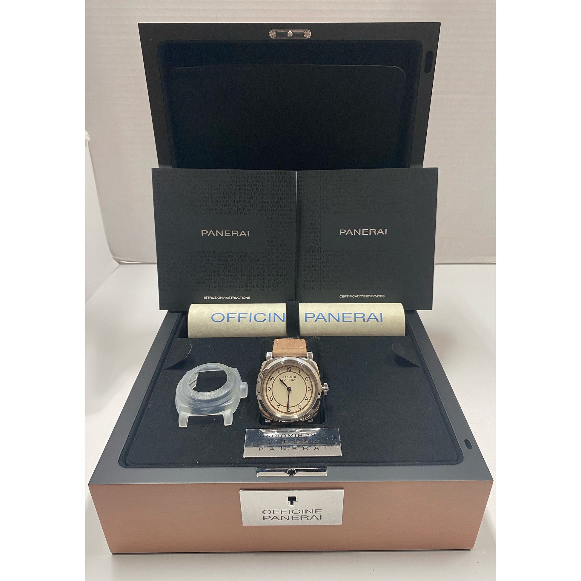 Panerai - Pre - Owned Radiomir 47mm Art Deco Dial Steel (PAM00791)
