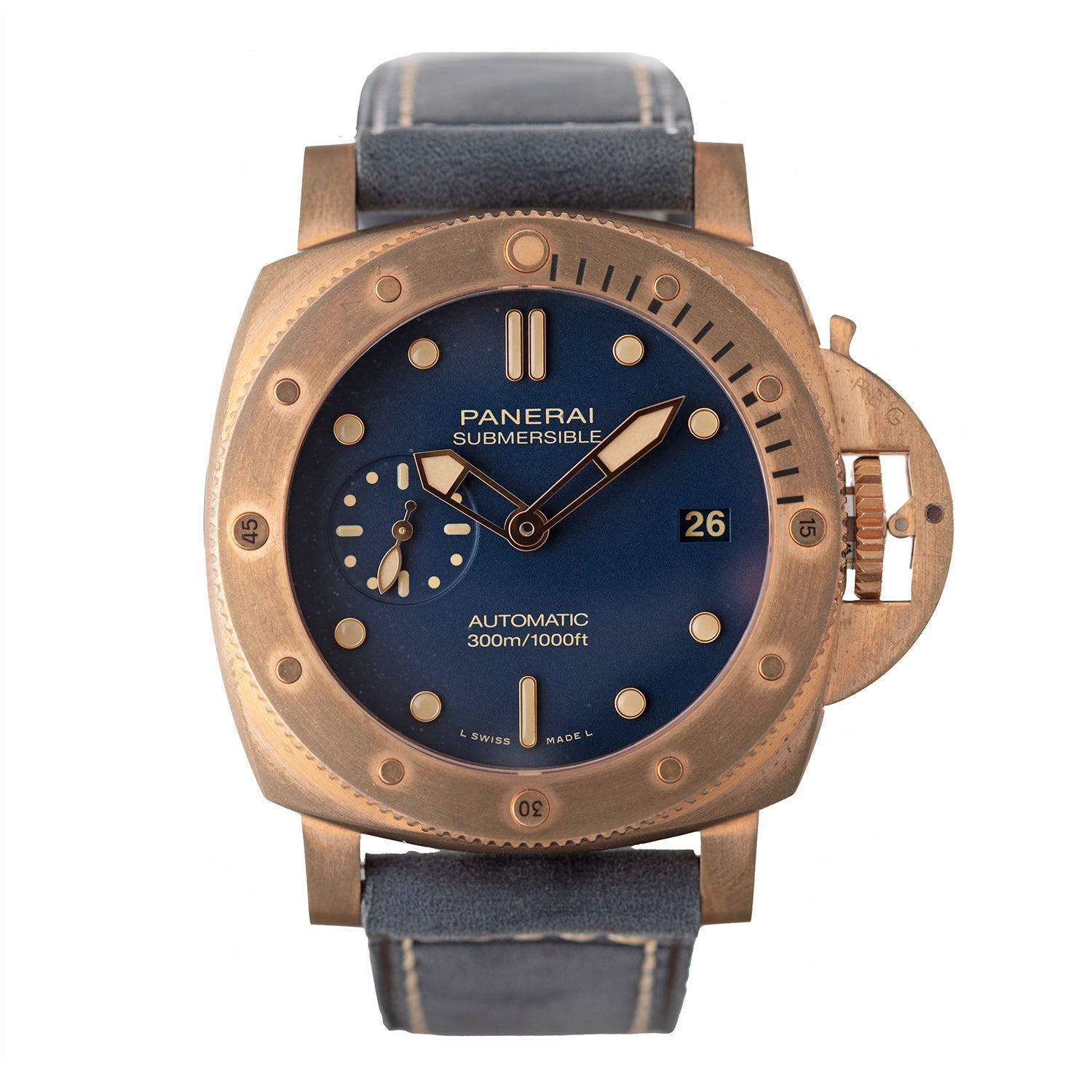 Panerai - Pre - Owned Submersible Bronzo Blu Abisso 42mm (PAM01074)