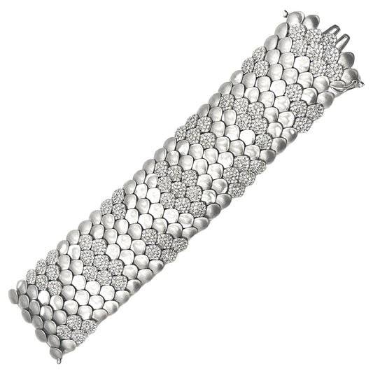 Paolo Costagli - 18k White Gold Diamond Snake Bracelet